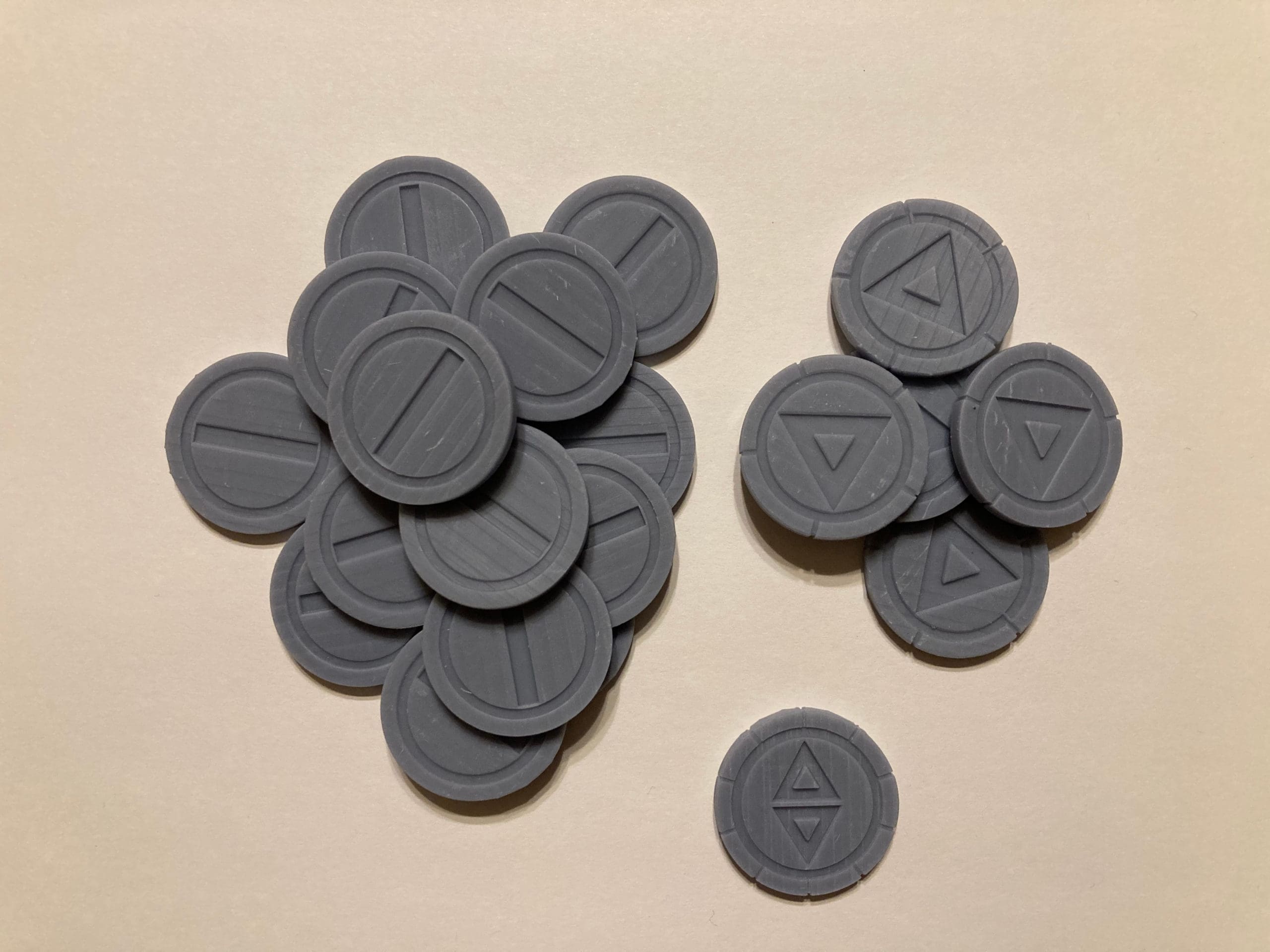 Wardelve coins, 10 sets (3D printed resin)
