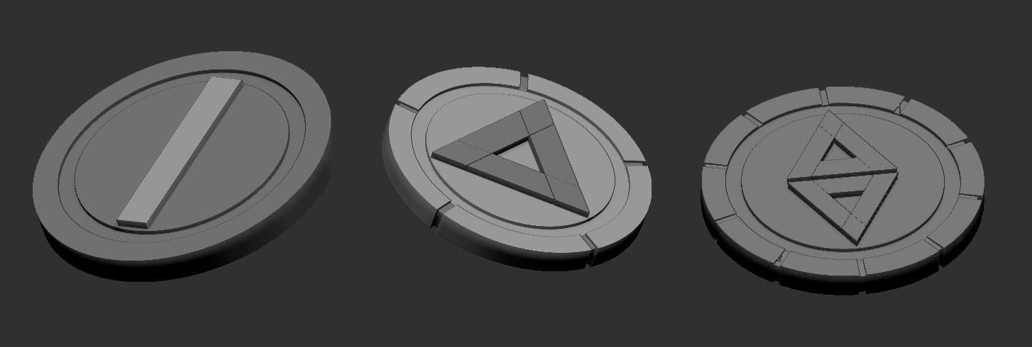 Wardelve coins, 10 sets (3D printed resin) - Image 3